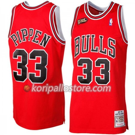Chicago Bulls Scottie Pippen 33 Hardwood Classics Punainen Miesten Pelipaidat Swingman 